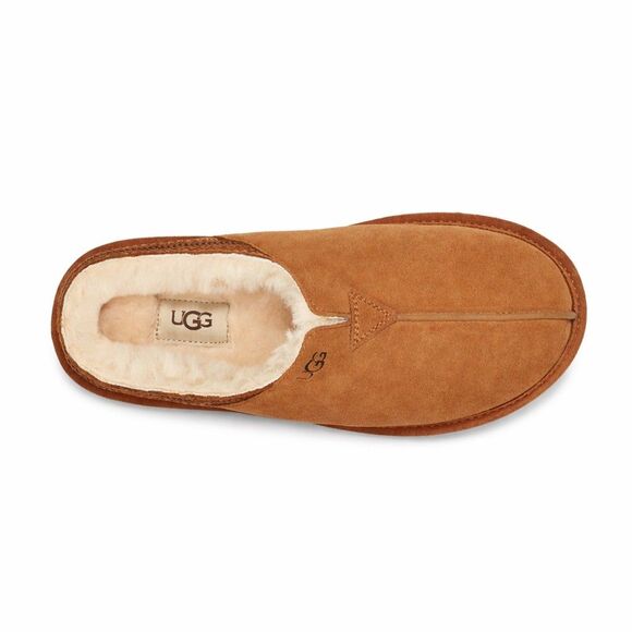 UGG Neuman Slippers Men’s Sheepskin Suede Chestnut 1113631-CHE Size 12